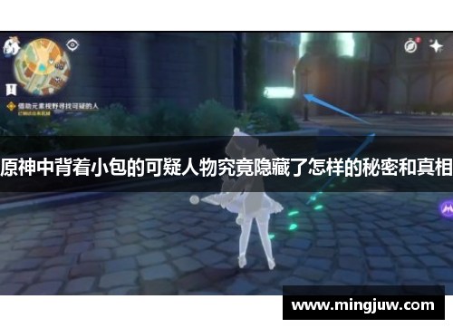 原神中背着小包的可疑人物究竟隐藏了怎样的秘密和真相